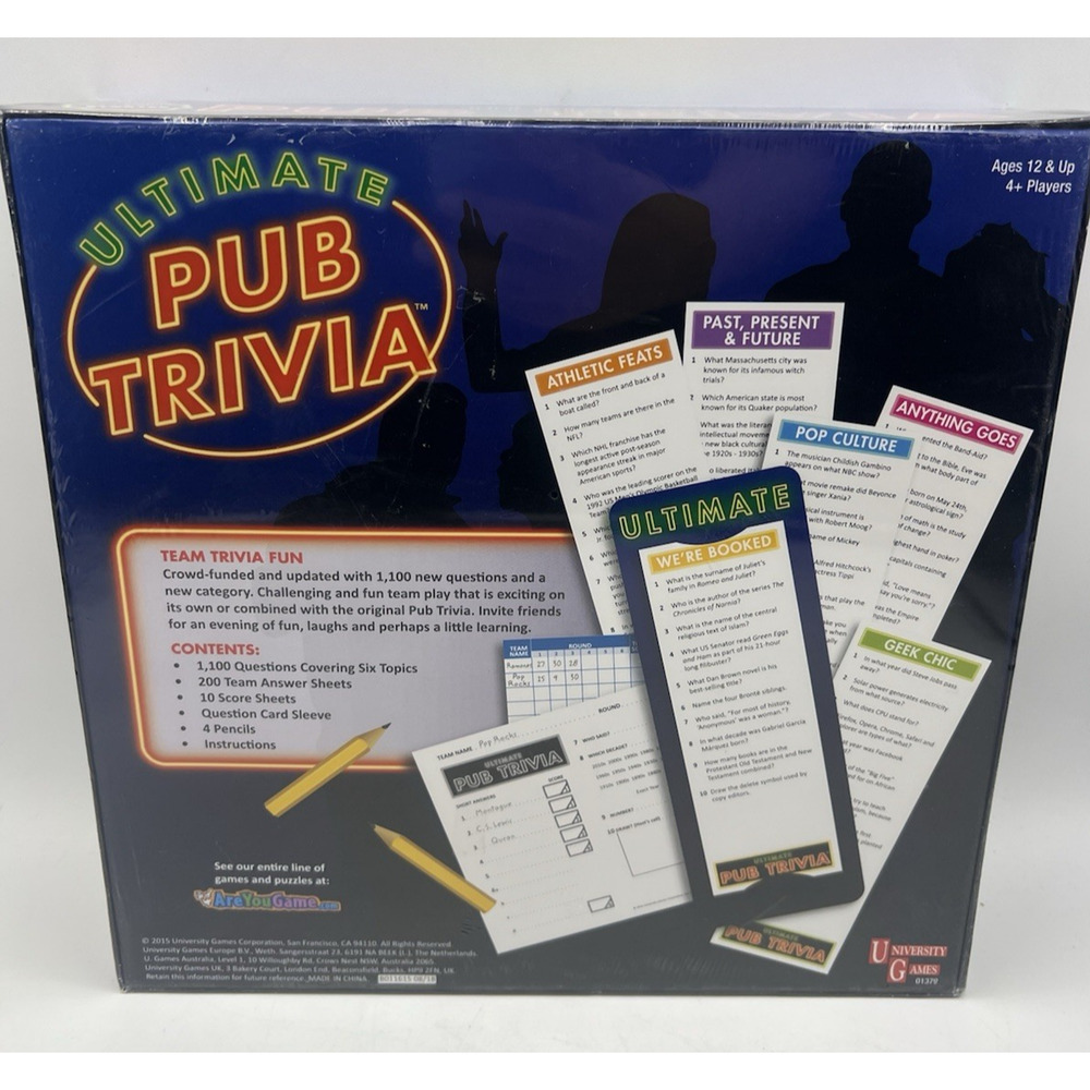 Ultimate Pub Trivia Board Game 1100 Questions Team Party Game 4+ Players - Picture 3 of 6